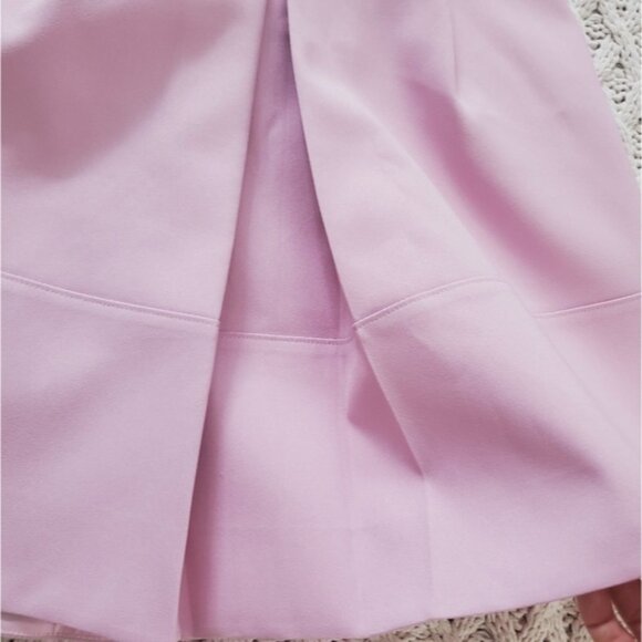 J CREW Pleated High Waisted Skater Skirt in Light Bubblegum Pink- Size 0… - Picture 9 of 15